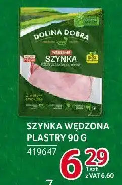 Selgros Szynka wędzona plastry Dolina Dobra 90g oferta