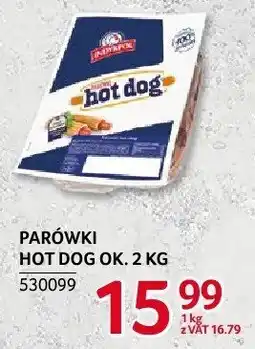Selgros Parówki hot dog Indykpol ok. 2kg oferta