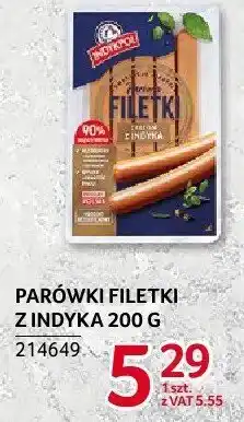 Selgros Parówki filetki z indyka Indykpol 200g oferta