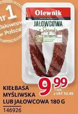 Selgros Kiełbasa myśliwska lub jałowcowa Olewnik 180g oferta