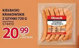 Selgros Kiełbaski krakowskie z szynki Olewnik 720g oferta