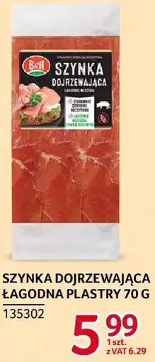Selgros Szynka dojrzewająca łagodna plastry Bell 70g oferta