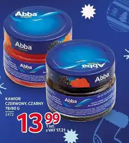 Selgros Kawior czerwony, czarny Abba 78/80g oferta