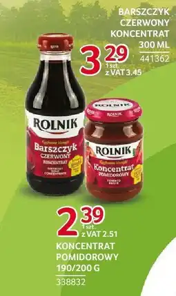 Selgros Koncentrat pomidorowy Rolnik 190/200g oferta