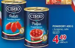 Selgros Pomidory Cirio 400g krojone, całe oferta