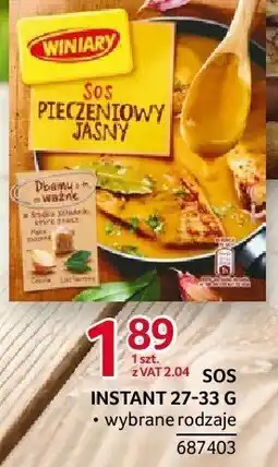 Selgros Sos instant pieczeniowy jasny Winiary 27-33 g oferta