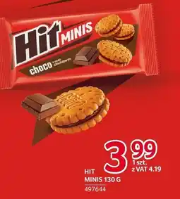 Selgros Ciastka Hit Minis choco 130 g oferta
