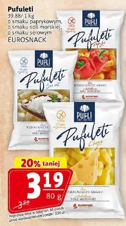 Prim Market Puffuleti Eurosnack o smaku paprykowym, o smaku soli morskiej, o smaku serowym 80 g oferta