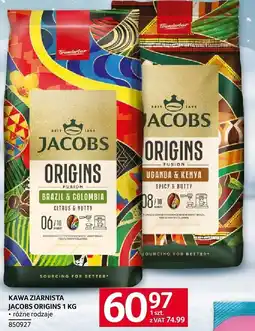 Selgros Kawa ziarnista Jacobs Origins 1 kg oferta