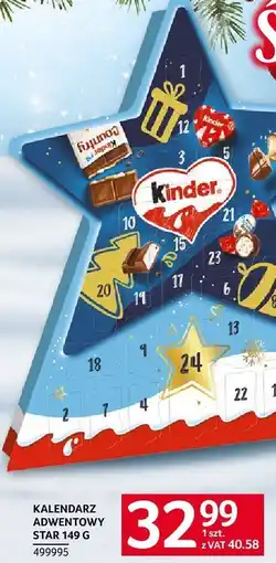 Selgros Kalendarz adwentowy Star 149 g Kinder oferta