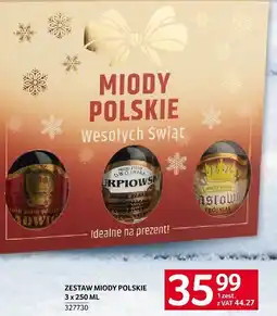 Selgros Zestaw miody polskie 3 x 250 ml Selgros oferta