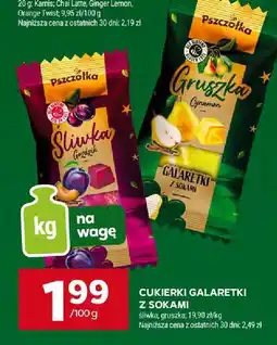 Stokrotka Cukierki galaretki z sokami Pszczółka Śliwka i Gruszka oferta