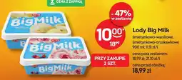 Żabka Lody Big Milk śmietankowo-truskawkowe oferta