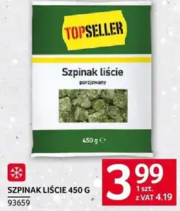 Selgros Szpinak liście 450 G Topseller oferta