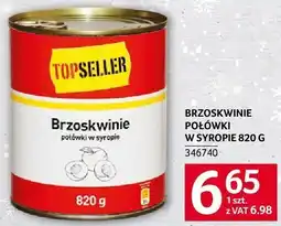 Selgros Brzoskwinie połówki w syropie 820 g TOPSELLER oferta