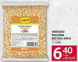 Selgros Orzeszki prażone bez soli 400 g TOPSELLER oferta