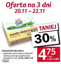 Selgros Masło ekstra 83% 200g Selgros oferta