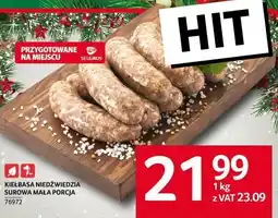 Selgros Kiełbasa niedźwiedzia surowa mała porcja Selgros oferta