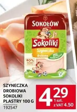 Selgros Szyneczka drobiowa Sokołki plastry 100 g Sokołów oferta