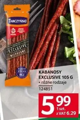 Selgros Kabanosy Exclusive 105 g różne rodzaje Tarczyński oferta