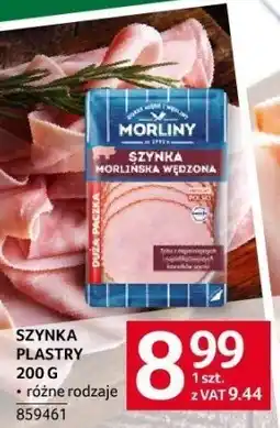 Selgros Szynka plastry 200 g różne rodzaje Morliny oferta