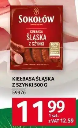Selgros Kiełbasa śląska z szynki 500 g Sokołów oferta