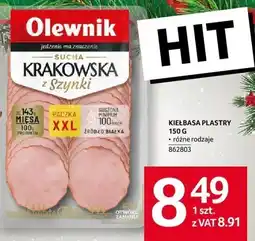 Selgros Kiełbasa plastry 150 g różne rodzaje Selgros oferta
