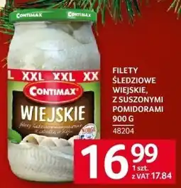 Selgros Filety śledziowe wiejskie marynowane z pomidorami Contimax 900g oferta