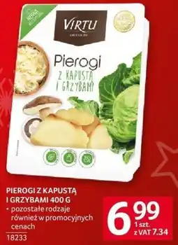 Selgros Pierogi z kapustą i grzybami Virtu 400 g oferta
