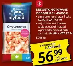 Selgros Krewetki gotowane MyFood owoce morza oferta