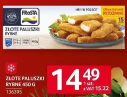 Selgros Złote paluszki rybne Frosta 450 g oferta