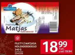 Selgros Filety z Matjasa holenderskiego 340 g Selgros oferta