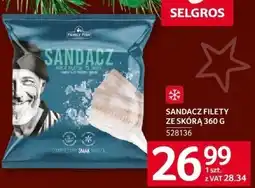 Selgros Sandacz filety ze skórą 360 g Selgros oferta
