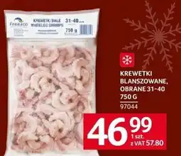 Selgros Krewetki blanszowane obrane 31-40 750 g Selgros oferta