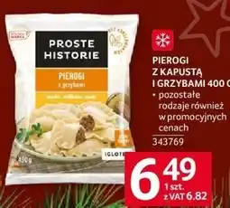 Selgros Pierogi z kapustą i grzybami Proste Historie 400 g oferta