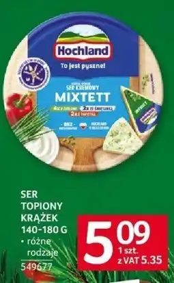 Selgros Ser topiony krążek Mixtett Hochland 140-180 g oferta