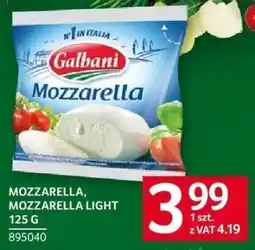 Selgros Mozzarella, Mozzarella light Galbani 125 g oferta