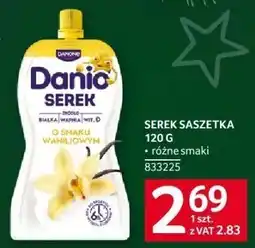 Selgros Serek saszetka Danio różne smaki 120g oferta
