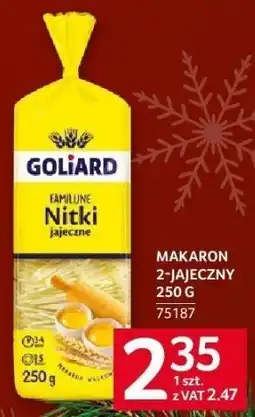 Selgros Makaron z jajeczny Goliard nitki 250g oferta