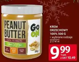 Selgros Krem orzechowy Peanut Butter Go On 100% 500g wybrane rodzaje oferta