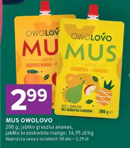 Stokrotka Mus Owolovo jabłko gruszka-ananas, jabłko brzoskwinia mango oferta