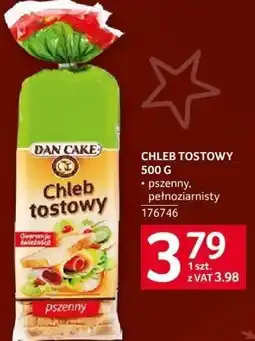 Selgros Chleb tostowy Dan Cake 500g pszenny, pełnoziarnisty oferta
