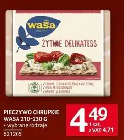 Selgros Pieczywo chrupkie Wasa 210-230g wybrane rodzaje oferta