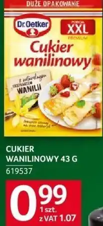 Selgros Cukier waniliowy Dr. Oetker XXL 43 g oferta