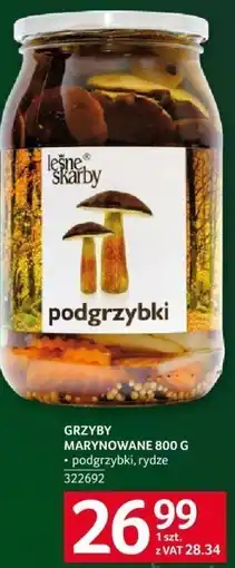 Selgros Grzyby marynowane 800 g Selgros oferta