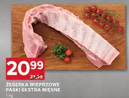 Stokrotka Żeberka wieprzowe paski ekstra mięsne Stokrotka oferta