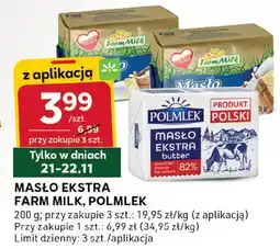 Stokrotka Masło ekstra Farm Milk Polmlek oferta