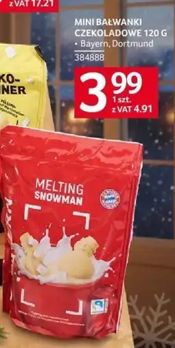 Selgros Mini bałwanki czekoladowe 120 g 2 Bayern Dortmund Selgros oferta