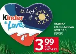 Selgros Figurka czekoladowa Love 37 g Kinder oferta