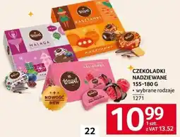 Selgros Czekoladki Nadziewane 155-180 g różne rodzaje Wawel oferta
